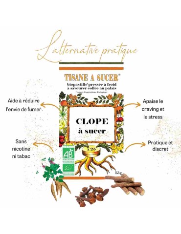 PASTILLES CLOPE A SUCER BIO